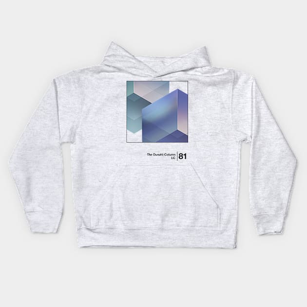 The Durutti Column - LC / Minimal Graphic Design Tribute Kids Hoodie by saudade